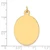 14k Plain .035 Gauge Engravable Oval Disc Charm - XM-97799A7C-4637