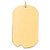 14k Plain .035 Gauge Engraveable Dog Tag w/Notch Disc Charm - XM-E17E9746-1499