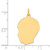 14k Plain Medium .018 Gauge Facing Left Engravable Boy Head Charm - XM-0D31E098-3252