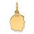 14k Plain Small .013 Gauge Facing Left Engravable Girl Head Charm - XM-8C7A974A-9357
