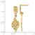 14k Polished & Diamond-Cut Filigree Swirl Dangle Post Earrings