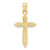 14K Polished & Textured Fancy Cross Pendant - K9-46A3D5DF-9738