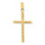 14K Polished & Textured Fancy Cross Pendant - K9-62AB1B84-2022