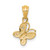 14k Polished .01ct. Diamond Butterfly Pendant