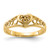 14k Polished .05ct. Diamond Heart Ring Mounting - Y1-7073EEA6-7777