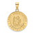 14K Polished / Satin Saint Christopher Medal Charm