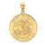 14K Polished / Satin Saint Michael Medal Charm