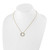 14k Polished 1 carat Diamond Circle 18 inch Necklace