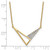 14K Polished 1/10 carat Diamond Geometric Triangles 18 inch Fashion Necklace