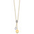 14k Polished 1/10 Diamond Circle Dangles 18 inch Y-Necklace