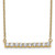 14k Polished 1/2 carat Diamond Bar 18 inch Necklace