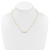 14k Polished 1/2 carat Diamond Bar 18 inch Necklace