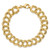 14K Polished 11.8mm Fancy Triple Link 7.5 inch Bracelet