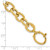 14k Polished 11mm Fancy Oval Cable Link 7.5 inch Bracelet