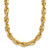 14K Polished 12mm Fancy Rope Link 17.5 inch Necklace