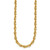 14K Polished 12mm Fancy Rope Link 17.5 inch Necklace