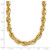 14K Polished 12mm Fancy Rope Link 17.5 inch Necklace