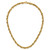 14K Polished 12mm Fancy Rope Link 17.5 inch Necklace