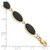 14k Polished 12x7mm Onyx 8.25 inch Bracelet