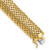 14k Polished 13.75mm Mesh 7.25 inch Bracelet