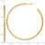 14k Polished 2.0 x 55mm Tube C-Hoop Post Earrings