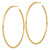 14k Polished 2.0 x 70mm Tube C-Hoop Post Earrings