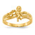 14k Polished 2-Stone Mothers Ring with Angel on Band Mounting