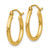 14k Polished 2x17.5mm Lightweight Tube Hoop Earrings