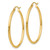 14k Polished 2x35mm Lightweight Tube Hoop Earrings