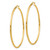 14k Polished 2x55mm Lightweight Tube Hoop Earrings