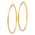 14k Polished 2x65mm Lightweight Tube Hoop Earrings