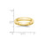 10k Yellow Gold 4mm Beveled Edge Comfort Fit Wedding Band Size 9