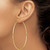 14k Polished 2x90mm Round Tube Hoop Earrings