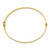 14k Polished 3.00mm Hinged Oval Bangle Bracelet