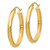 14k Polished 3.5mm Oval Hoop Earrings - TC-6AB36E86-2914