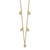14k Polished 3/8 carat Diamond Bezel-set Dangles 5-station 18 inch Necklace