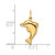 14k Polished 3-D Dolphin Pendant - GK-0C56012C-3467