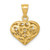 14K Polished 3-D Filigree Puffed Heart Pendant - C2-BE9BCD3D-6294