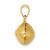 14K Polished 3-D Football Charm