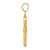 14K Polished 3-D Key Charm - K4-FA588EAC-4781