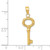 14K Polished 3-D Key Charm - K4-FA588EAC-4781