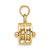 14K Polished 3-D Moveable Pulley Charm
