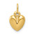 14K Polished 3-D Puffed Heart Charm - C2-17A6CF2B-2863