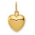 14K Polished 3-D Puffed Heart Charm - YC-3F24C8D2-1473
