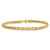 14k Polished 3-Infinity 7.5 inch Fancy Mesh Link Bracelet