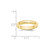 10k Yellow Gold 4mm Half Round Wedding Band Size 4.5
