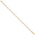 14k Polished 3mm Fancy Oval and Round Link 7.25 inch Bracelet