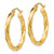 14k Polished 3mm Twisted Hoop Earrings - TC-9044E8BD-3049