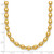14k Polished 5.25mm Round Fancy Beaded 18 inch Necklace