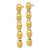 14k Polished 5.25mm Round Fancy Beaded Dangle Post Earrings